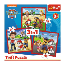 Trefl Mancs őrjárat: Boldog kutyik 3 az 1-ben puzzle (34867) puzzle, kirakós