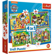 Trefl : Mancs őrjárat vakáción 4 az 1-ben puzzle - 35, 48, 54, 70 darabos puzzle, kirakós