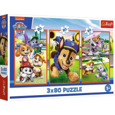 Trefl : Mancsasztikus csapat - 3 x 80 darabos puzzle puzzle, kirakós