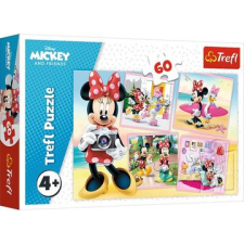 Trefl : minnie egér a fotós puzzle - 60 darabos puzzle, kirakós