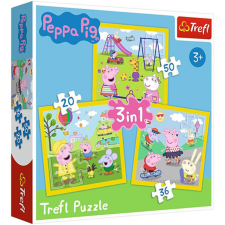 Trefl Peppa malac: Egy boldog nap 3 az 1-ben puzzle - Trefl puzzle, kirakós