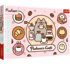 Trefl Pusheen cica kávézóban 500db-os puzzle - Trefl puzzle, kirakós