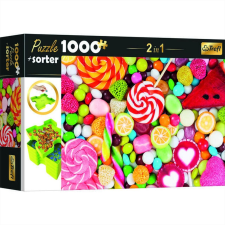Trefl puzzle ragasztóval 1000 db - Színes cukorkák puzzle, kirakós