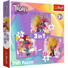 Trefl Puzzle Trefl 3 az 1-ben Trolls puzzle, kirakós