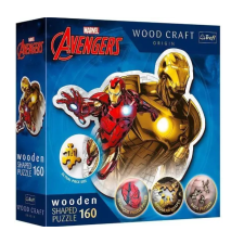 Trefl Puzzle Wood Craft: Bosszúállók, Vasember - 160 darabos puzzle puzzle, kirakós