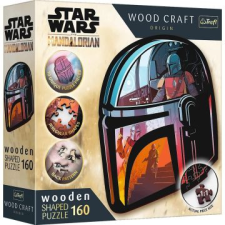 Trefl puzzle wood craft: star wars, a mandalóri - 160 darabos puzzle fából puzzle, kirakós