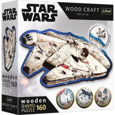 Trefl Puzzle Wood Craft: Star Wars, Millenium Falcon - 160 darabos puzzle fából puzzle, kirakós