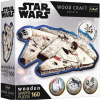 Trefl Puzzle Wood Craft: Star Wars Millenium Falcon 160 darabos puzzle fából (20189) (T20189)