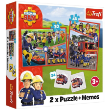 Trefl Sam a tűzoltó puzzle és memóriakártya 2 az 1-ben szett - Trefl memóriajáték
