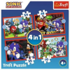 Trefl : Sonic, a sündisznó kalandjai 4 az 1-ben puzzle