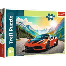 Trefl Sportautó a hegyekben 100db-os puzzle - Trefl puzzle, kirakós