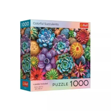 Trefl : Színpompás pozsgások 1000 darabos puzzle puzzle, kirakós