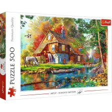 Trefl Tanyasi ház a folyó mellett 500 darabos puzzle (37484) puzzle, kirakós