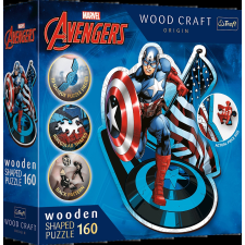 Trefl TREFL fa puzzle bátor Amerika Kapitány 160 darab puzzle, kirakós