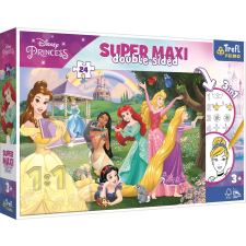 Trefl Trefl kétszínű puzzle vidám hercegnők super maxi 24 darabos puzzle, kirakós