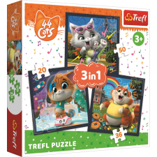 Trefl TrefL Puzzle 44 Macska: Ismerjük meg a macskákat 3 az 1-ben puzzle, kirakós