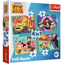 Trefl Trefl puzzle Gru 4: Őrült Minyonok 4 az 1-ben puzzle, kirakós