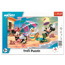 Trefl Trefl puzzle Mickey és Minnie: Strand móka 15 darabos puzzle, kirakós