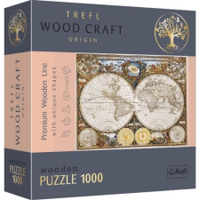 Trefl Wood Craft: Régi térkép 1000db-os prémium fa puzzle (20144) (trefl20144) puzzle, kirakós