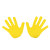 Tremblay Gumi padlójelölő, sárga kéz - TREMBLAY