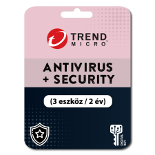 Trend Micro Antivirus + Security (3 eszköz / 2 év) (Elektronikus licenc) karbantartó program