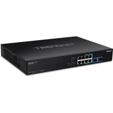 Trendnet 10-Port Gigabit 4PPoE Switch (TPE-BG102G) hub és switch