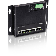Trendnet TI-PG80F PoE+ Ipari Gigabit Switch (TI-PG80F) hub és switch