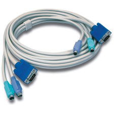Trendnet - TK-C10 PS/2 VGA M/M KVM switch adatkábel 3m szürke kábel és adapter