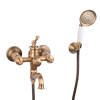  TRENDY'S Kádcsaptelep, zuhanyszettel, falra szerelhető, antik bronz