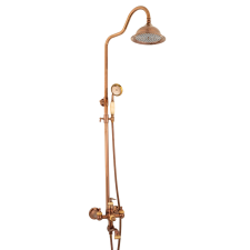  TRENDY' S Zuhanyoszlop, három funkcióval, jade-rose gold fürdőkellék