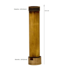 TRENDY'S zuhanyoszlop-hosszabbító, antik bronz 12,5 cm csaptelep