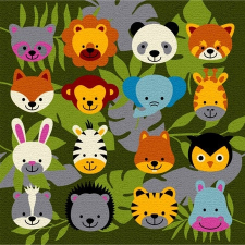 Trendy Kids 200x200 Trendy Kids Dzsungel lakói D230A gyerekszőnyeg lakástextília