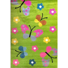 Trendy Kids 200x280 cm Trendy Kids Zöld pillangós D237A, gyerekszőnyeg lakástextília