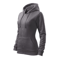  Trendy Zipper felső női acélszürke XS