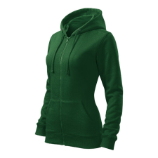 Trendy Zipper felső női üvegzöld 2XL női pulóver, kardigán