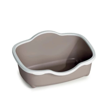 Trés Chic Macska Wc 56x38,5x26cm Fehér/Világosszürke macskatoalett