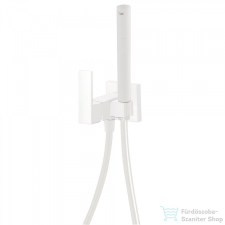 Tres Cuadro Exclusive Fali bidet csaptelep kézizuhannyal matt fehér 00612301BM csaptelep