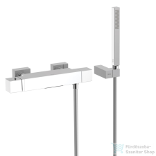 Tres CUADRO EXCLUSIVE Termosztátos kádtöltő csaptelep, fehér/króm 4071749 csaptelep
