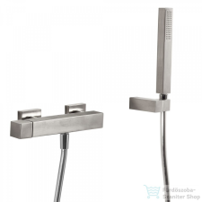 Tres CUADRO EXCLUSIVE zuhany csaptelep, zuhanyszettel, rozsdamentes acél 50716703 csaptelep