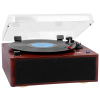 Trevi TT 1030 BT Retro stílusú prémium lemezjátszó, elegáns fa házban, hangszórókkal, Bluetooth ki és bemenettel