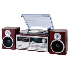 Trevi TT 1072 E Retro bakelit lemezjátszó sötét fa lemezjátszó