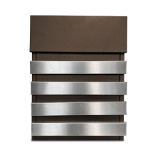 Trezor POSTALÁDA KÜLTÉRI 338X266X100MM FOUR LINES 3 NERO BARNA postaláda