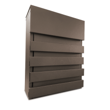 Trezor POSTALÁDA KÜLTÉRI 338X266X100MM FOUR LINES 4 NERO BARNA postaláda