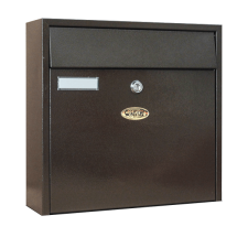 Trezor POSTALÁDA KÜLTÉRI 33X35X10 CM FEKVŐ BARNA postaláda