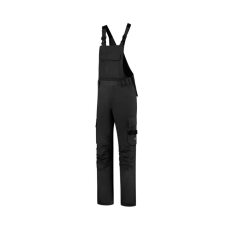 TRICORP Bib &amp; Brace Twill Cordura kantáros munkanadrág unisex fekete 60