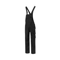 TRICORP Kantáros munkanadrág unisex Dungaree Overall Industrial T66 fekete S méret