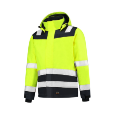 TRICORP Munkakabát unisex Midi Parka High Vis Bicolor T51 fluoreszkáló sárga 2XL méret