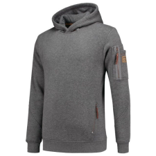 TRICORP Premium Hooded Sweater felső férfi stone melange 5XL férfi pulóver, kardigán