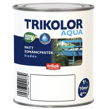 Trilak TRIKOLOR AQUA MATT ZOMÁNCFESTÉK 1L FEKETE fal- és homlokzatfesték