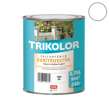 Trilak Trikolor selyemfényű kerítésfesték - fehér - 0,75 l zománcfesték
